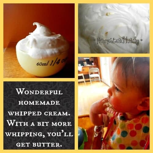 How to make butter l Whipped cream to butter l Homestead Lady