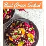 Beet Green Salad with Strawberry Dressing