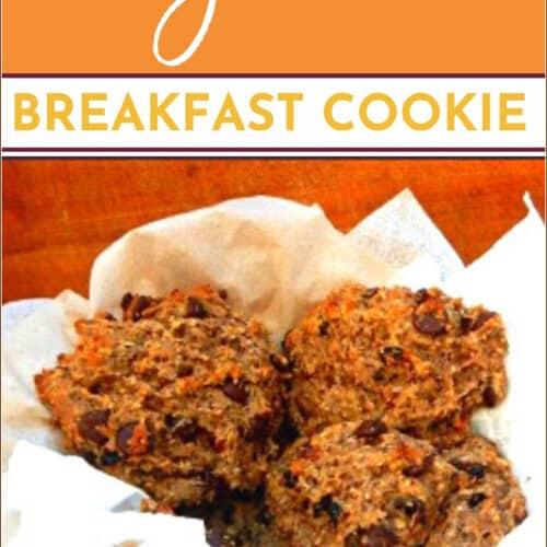 sugar free breakfast cookie in a basket