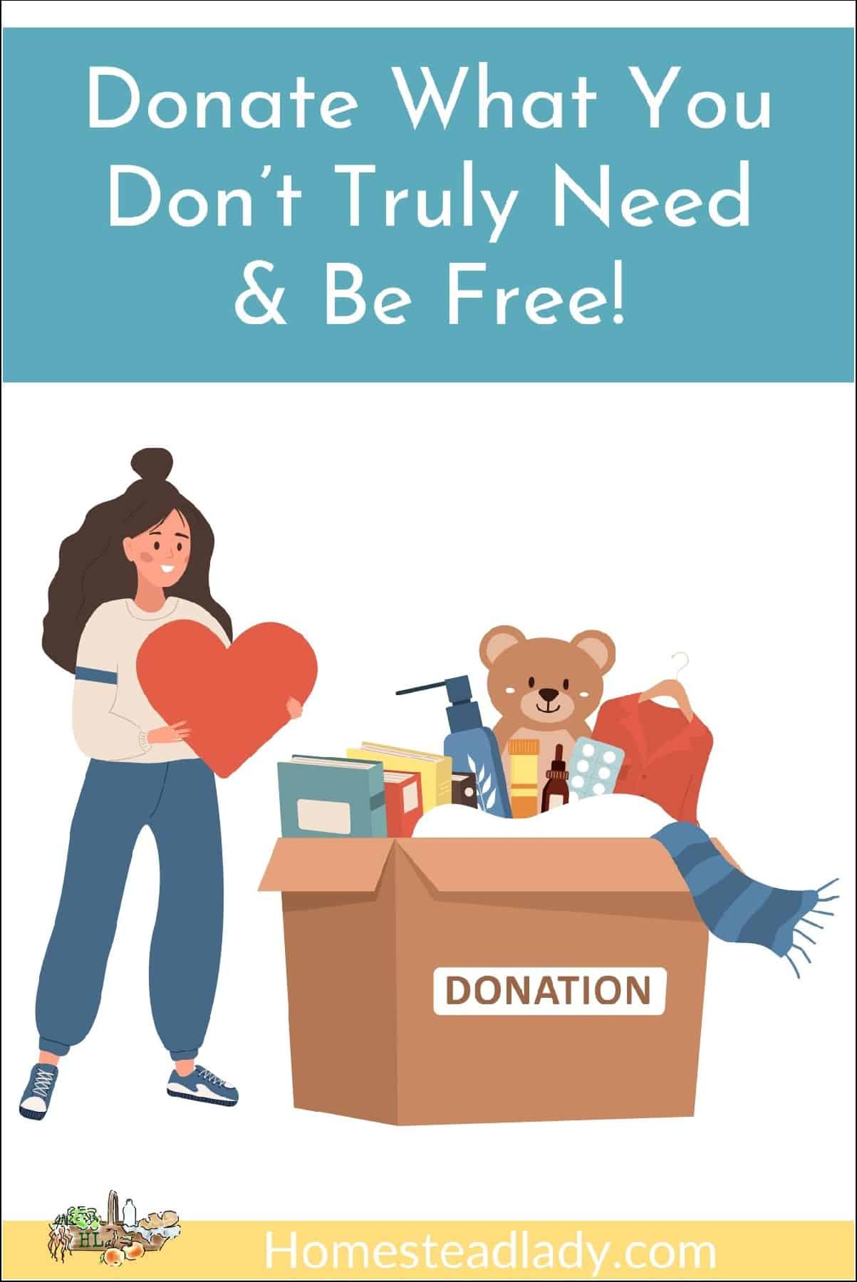 decorative, gather donations to declutter