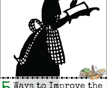 lady in apron silhouette - decorative graphic