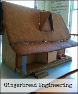 Healthy Gingerbread House l Use hot glue or frosting to put together the house a day in advance l Homestead Lady.com