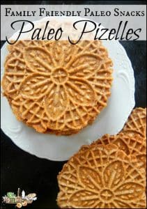 Family Friendly Paleo Snacks l Plus a Paleo Pizzelle Recipe l Homestead Lady.com