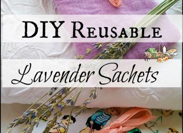 DIY Reusable Lavender Sachets for a Green Craft l Replace single use linen sachets with these you make yourself l Homestead Lady.com