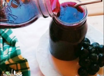 grape juice being poured