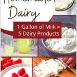 1 Gallon of Milk=5 Homemade Dairy Products