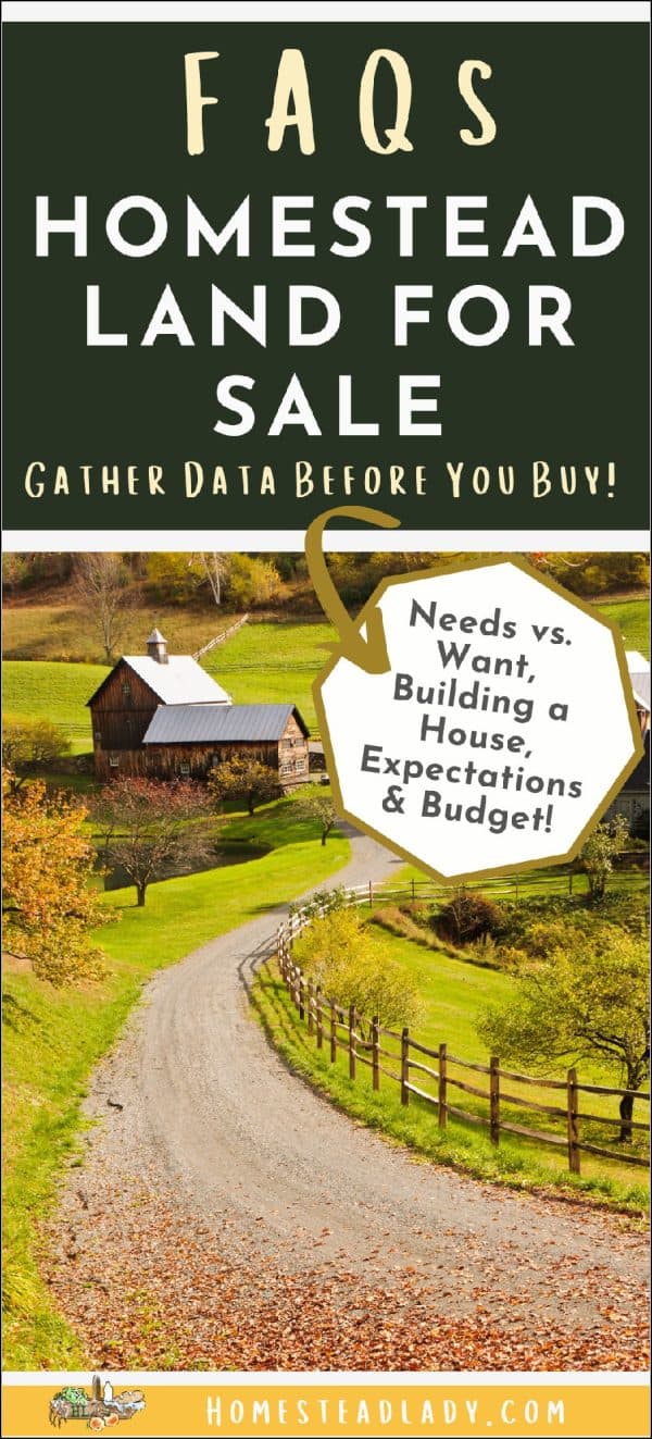 Questions to Ask About Homestead Land for Sale • Homestead Lady